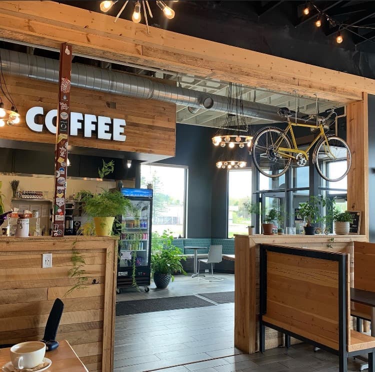 Yellow Bike café interior with coffee shop ambiance